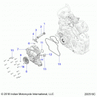 CHIEFTAIN STANDARD TITANIUM SMOKE (N20TCBBB) Engine, stator cover - n20rta22  /  rua24 (200516c...