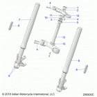 CHIEFTAIN STANDARD TITANIUM SMOKE (N20TCBBB) Steering, front forks - n20rta22  /  rua24 (200500...