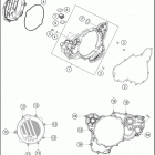 2019 250 XC ENGINE Кожух сцепления