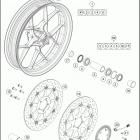 2019 1290 SUPER DUKE GT BLACK CHASSIS Переднее колесо