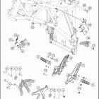 2019 1290 SUPER DUKE GT BLACK CHASSIS Рама
