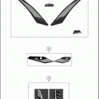 2019 150 XC-W CHASSIS Наклейки