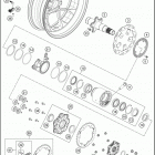 2019 1290 SUPER DUKE GT BLACK CHASSIS Переднее колесо