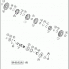 2019 450 XC-F ENGINE Трансмиссия 2-контрпривод