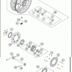 2019 1290 SUPER ADVENTURE S ORANGE CHASSIS Переднее колесо
