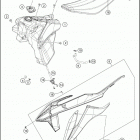 2019 300 XC CHASSIS Tank, seat