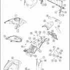 2019 1290 SUPER ADVENTURE R CHASSIS Обтекатель , крылья