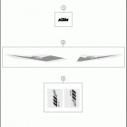 2019 250 SX-F CHASSIS Наклейки