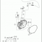 2019 790 ADVENTURE WHITE ENGINE Кожух сцепления
