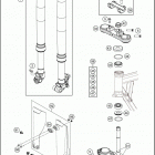2019 50 SX MINI CHASSIS Передняя вилка