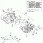 2019 250 XC ENGINE Картер двигателя