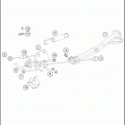 2019 RC 390 BLACK CHASSIS Side   /   center stand