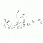 2019 1290 SUPER DUKE GT BLACK CHASSIS Side   /   center stand