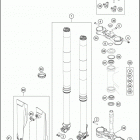 2019 450 EXC-F SIX DAYS CHASSIS Передняя вилка