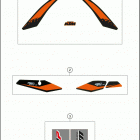 2019 250 EXC-F CHASSIS Наклейки