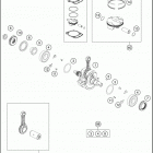 2019 250 XC-F ENGINE Коленвал и поршень
