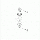 2019 790 Adventure WHITE CHASSIS Амортизатор