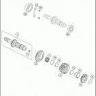 2019 450 XC-F ENGINE Трансмиссия-ведомый вал