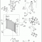 2019 1290 SUPER DUKE GT WHITE ENGINE Система охлаждения