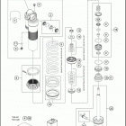2019 150 SX CHASSIS Амортизатор в разборе