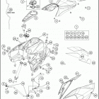 2019 1290 SUPER DUKE GT BLACK CHASSIS Tank, seat