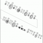 2019 790 ADVENTURE WHITE ENGINE Трансмиссия 2-контрпривод