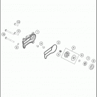 2019 250 XC-W TPI ENGINE Водяной насос