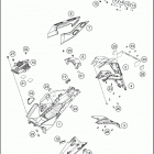 2019 1290 SUPER DUKE GT BLACK CHASSIS Trim rear
