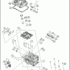 2019 790 ADVENTURE WHITE ENGINE Головка цилиндров