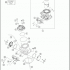 2019 250 XC ENGINE Цилиндр,головка цилиндров