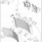 2019 790 ADVENTURE WHITE ENGINE Система охлаждения