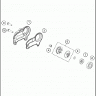 2019 250 XC ENGINE Водяной насос