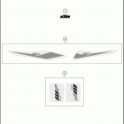 2019 250 SX CHASSIS Наклейки