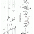 2019 50 SX CHASSIS Передняя вилка