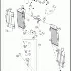 2019 250 EXC-F ENGINE Система охлаждения