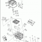 2019 790 DUKE BLACK ENGINE Головка цилиндров