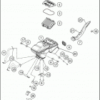 2019 390 DUKE WHITE CHASSIS Воздушный фильтр