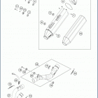2020 FE 350s CHASSIS Глушитель