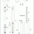 2020 TC 50 CHASSIS Передняя вилка