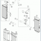 2020 TE 250i ENGINE Система охлаждения
