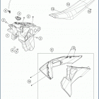 2020 TE 250i CHASSIS Tank, seat