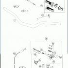 2020 TC 125 CHASSIS Руль