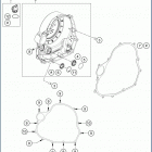 2020 701 SUPERMOTO ENGINE Кожух сцепления