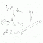 2020 701 ENDURO CHASSIS Side   /   center stand