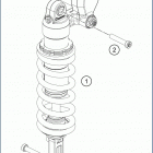 2020 701 ENDURO CHASSIS Амортизатор