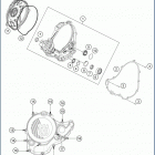 2020 FE 350 S ENGINE Кожух сцепления
