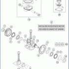 2020 701 SUPERMOTO ENGINE Коленвал и поршень