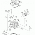 2020 FE 501 S ENGINE Головка цилиндров