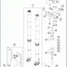 2020 FX 450 CHASSIS Передняя вилка