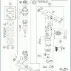 2020 TC 65 CHASSIS Амортизатор в разборе